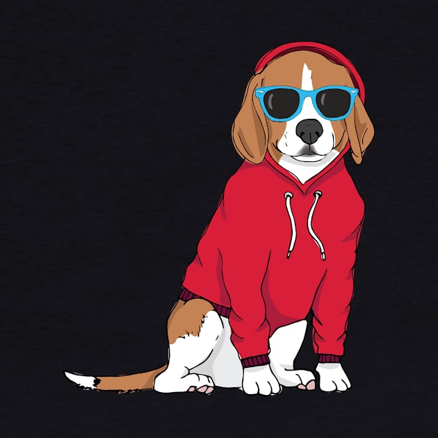 Hipster Beagle by Megan Roy